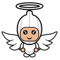 Angel garlic costume mascot