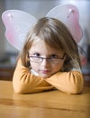 Angel girl with attitude Royalty Free Stock Photo