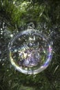 Angel glass Christmas tree bauble decoration Royalty Free Stock Photo