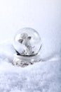 Angel in glass sphere Royalty Free Stock Photo