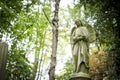 Angel Grave Sculpture in Cemetery - 5