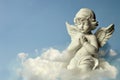 Angel guardian on the cloud Royalty Free Stock Photo