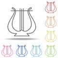 angel harp icon. Elements of Web in multi colored icons. Simple icon for websites, web design, mobile app, info graphics