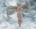 angel in heaven Royalty Free Stock Photo