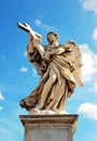 Angel Holding a Cross Royalty Free Stock Photo