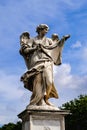 Angel with Holy Shroud, statue from the Sant`Angelo Bridge in Rome, Italy