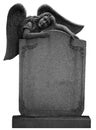 Angel Hugging Headstone Royalty Free Stock Photo