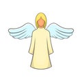 Angel icon in cartoon style Royalty Free Stock Photo