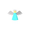 angel icon. Element of colored Christmas holiday icon for mobile concept and web apps. Thin line angel icon can be used for web