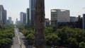 Angel of Independence in CDMX Mexico City, Aerial view
