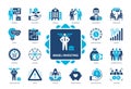 Angel Investing solid icon set