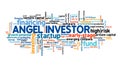 Angel investor text cloud