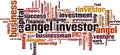 Angel investor word cloud Royalty Free Stock Photo