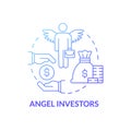 Angel investors financing concept icon