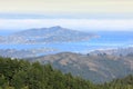 Angel Island and Richardson Bay viewed from Mt Tamalpais.