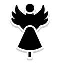 Angel Isolated Vector Icon that can be easily modified or edit in any style Angel Isolated Vector Icon that can be easily modifie