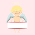 Angel little boy banner