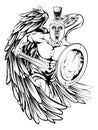Angel mascot Royalty Free Stock Photo