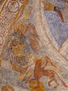 An angel for Matthew and a lion as the symbol of saint Mark a romanesque painting