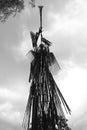 Angel Monument in Chernobyl Exclusion Zone, Ukraine