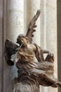 Angel musician, Zagreb cathedral Royalty Free Stock Photo