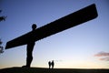 Angel of the North and Lovers Royalty Free Stock Photo