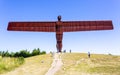 Angel of the North sculpture by Antony Gormley, Gateshead, Newcastle-upon-Tyne, Tyne and Wear, England, United Kingdom Royalty Free Stock Photo