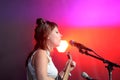 Angel Olsen singer performs in concert at Primavera Sound 2017