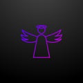 Angel outline nolan icon. Elements of religion set. Simple icon for websites, web design, mobile app, info graphics