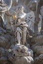 Angel, Plague Column or Trinity Column, Vienna, Austria Royalty Free Stock Photo