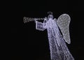 Angel playing on trumpet Royalty Free Stock Photo