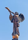 Angel playing the trumpet Royalty Free Stock Photo