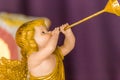 Angel playing trumpet Royalty Free Stock Photo