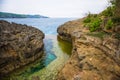 Angel`s Billabong is natural infinity pool on the island of Nusa Penida, Bali, Indonesia Royalty Free Stock Photo