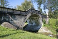 KALWARIA ZEBRZYDOWSKA, POLAND - SEPTEMBER 05, 2019: The Angel`s Bridge over the Cedron river Royalty Free Stock Photo