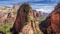 Angel's Landing spectacular hike Royalty Free Stock Photo