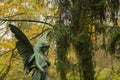 Angel Sculpture on Graveyard Royalty Free Stock Photo