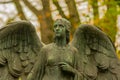 Angel Sculpture on Graveyard Royalty Free Stock Photo