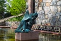 Angel sculpture in the Millesgarden park. Stockholm. Sweden 08.2019 Royalty Free Stock Photo