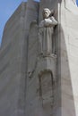 Angel sculpture on the Vimy Ridge memorial