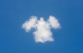 Angel shape cloud Royalty Free Stock Photo