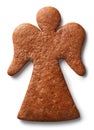 Angel shaped gingerbread cookie