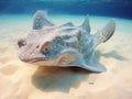 Ai Generated illustration Wildlife Concept of Angel Shark