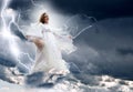Angel in the sky storm Royalty Free Stock Photo