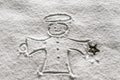 Angel in the snow Royalty Free Stock Photo