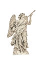 Angel with Spear Sculpture Isolated Photo Royalty Free Stock Photo