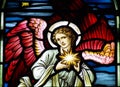 An angel with the star of Bethlehem Royalty Free Stock Photo