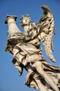 Angel statue against blue sky. Rome, Italy Royalty Free Stock Photo