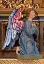 Angel statue on the altar in the church of St Matthew in Stitar, Croatia