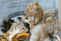 Angel Statue Beneath the Pope Benedict XIII Tomb, St. Peter`s Basilica, Vatican, Italy